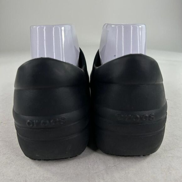 Crocs Neria Pro Clogs Women’s US 9 Black Dual Comfort Slip On Clog Shoes - Picture 6 of 10
